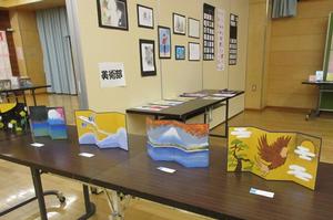 81期生の美術作品と美術部の絵画作品