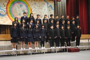 素晴らしい合唱コンクールでした 第七中学校
