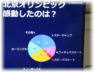 北京オリンピックで感動したのは？