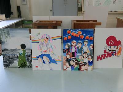 文化クラブ作品 美術部 イラスト部 家庭科部 英語部 19文化週間 第十三中学校