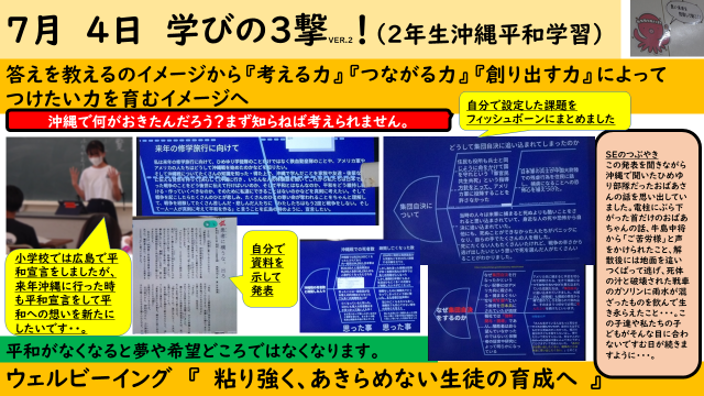 答えを教えるのイメージから『考える力』『つながる力』『創り出す力』によってつけたい力を育むイメージへ