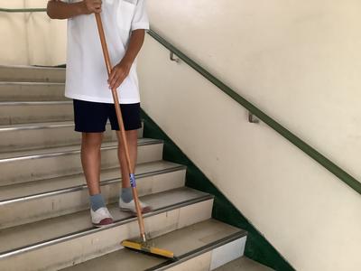階段掃除