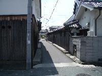 勝尾寺街道の町並み