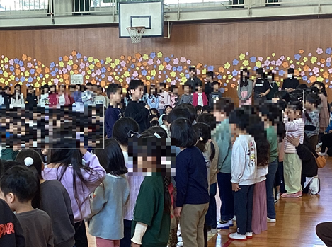 児童会代表のあいさつ