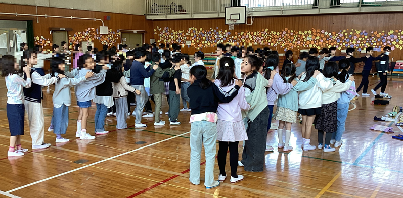 児童のじゃんけん列車