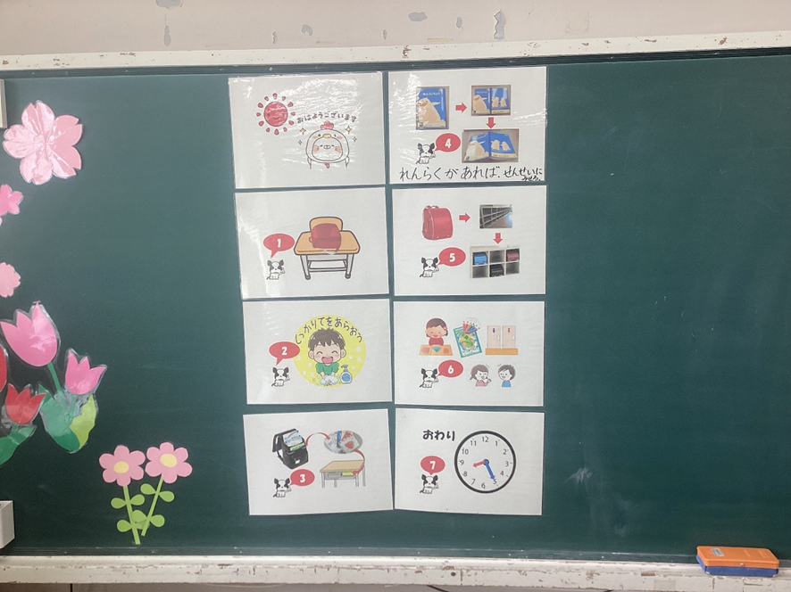 朝の8時30分までに自分ですること