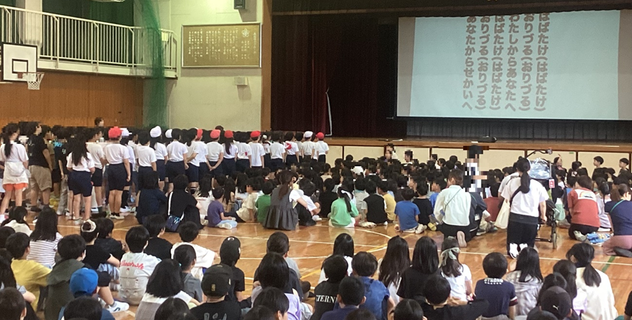 音楽朝会のようす1