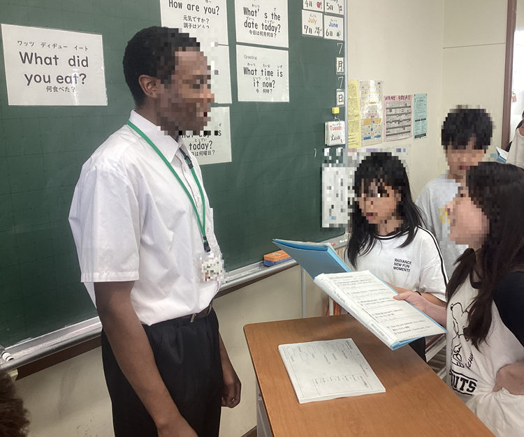AETの先生と会話