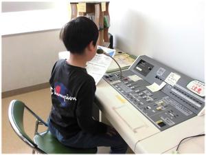 放送当番「今から20分休みです！」