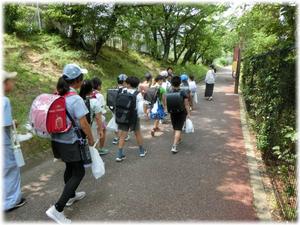 ２列に並んでいくよー！