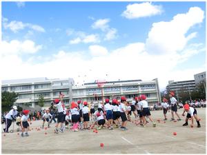 1年「すきすぎて玉入れ」