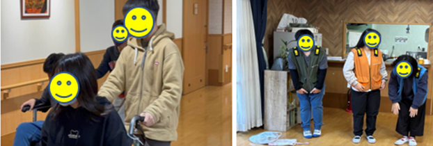 介護職体験のようす