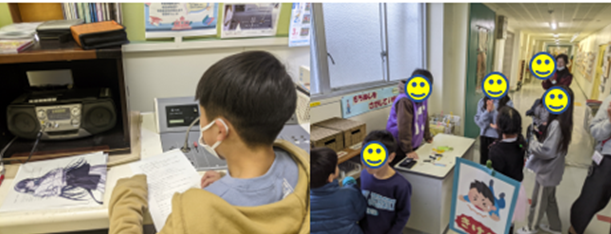 全校かくれんぼのようす