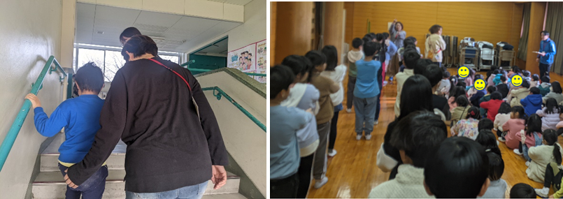 避難訓練の様子