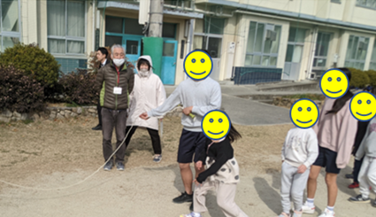 大繩チャレンジのようす