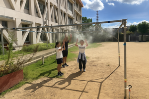 休み時間ミストシャワー